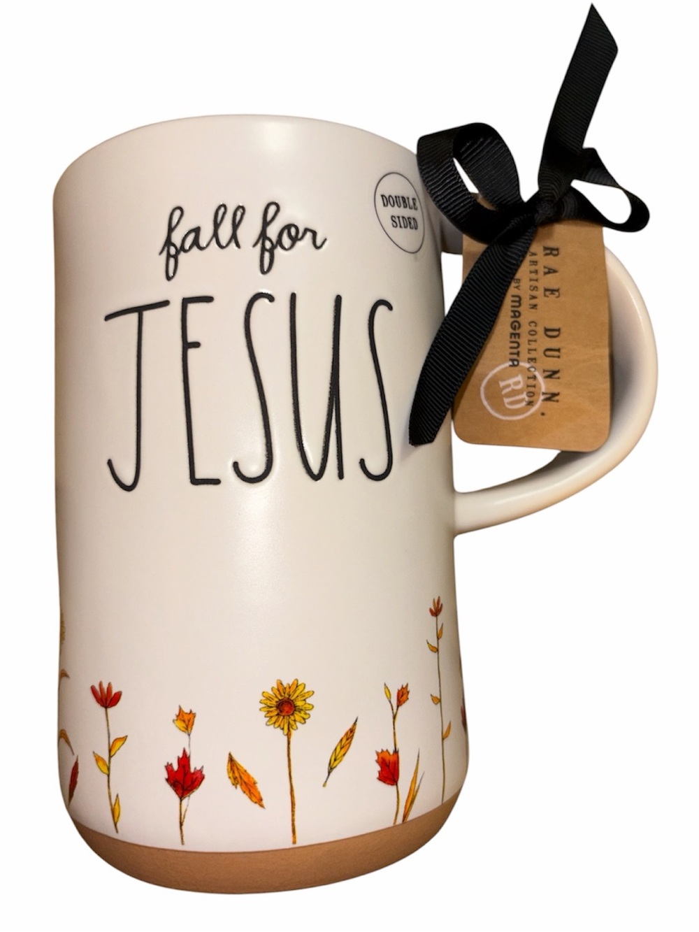 Rae Dunn ‘Fall for Jesus He Never Leaves’ Oversized 6” Mug NWT